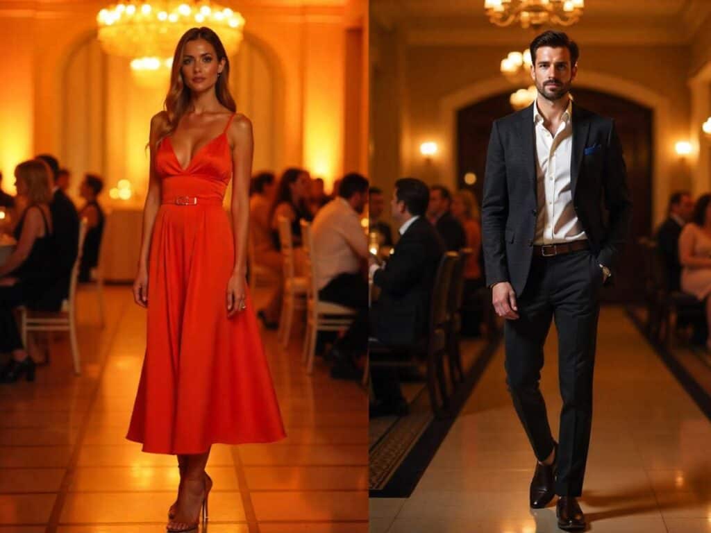 Wedding outfits for men and women