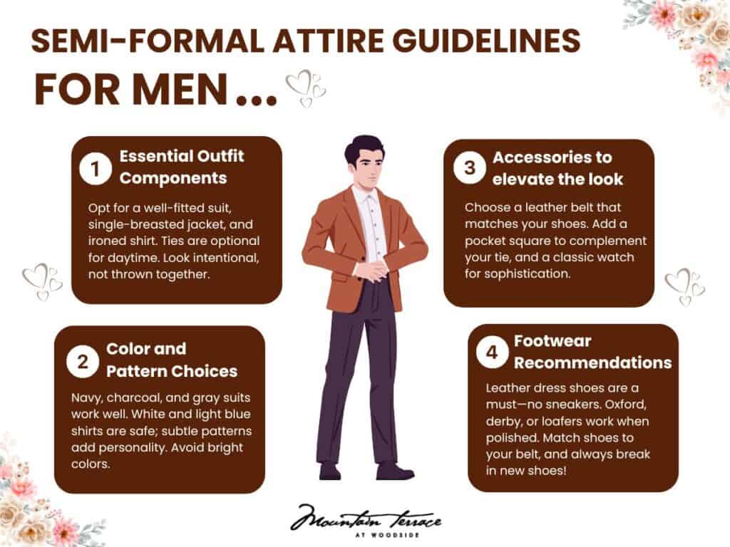 Semi-Formal Attire Guidelines For Men