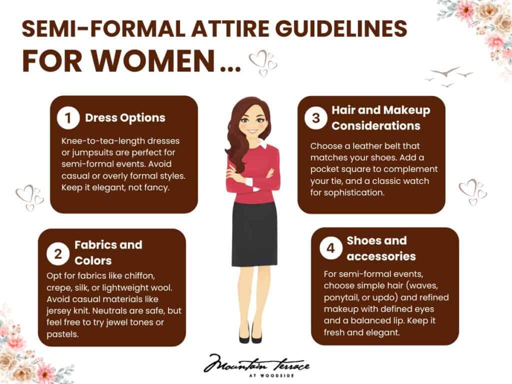 Semi-Formal Attire Guidelines For Women