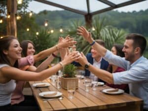 An outdoor team building venue adds warmth, connection, and joy. Shared meals in relaxed environments strengthen bonds beyond the boardroom.
