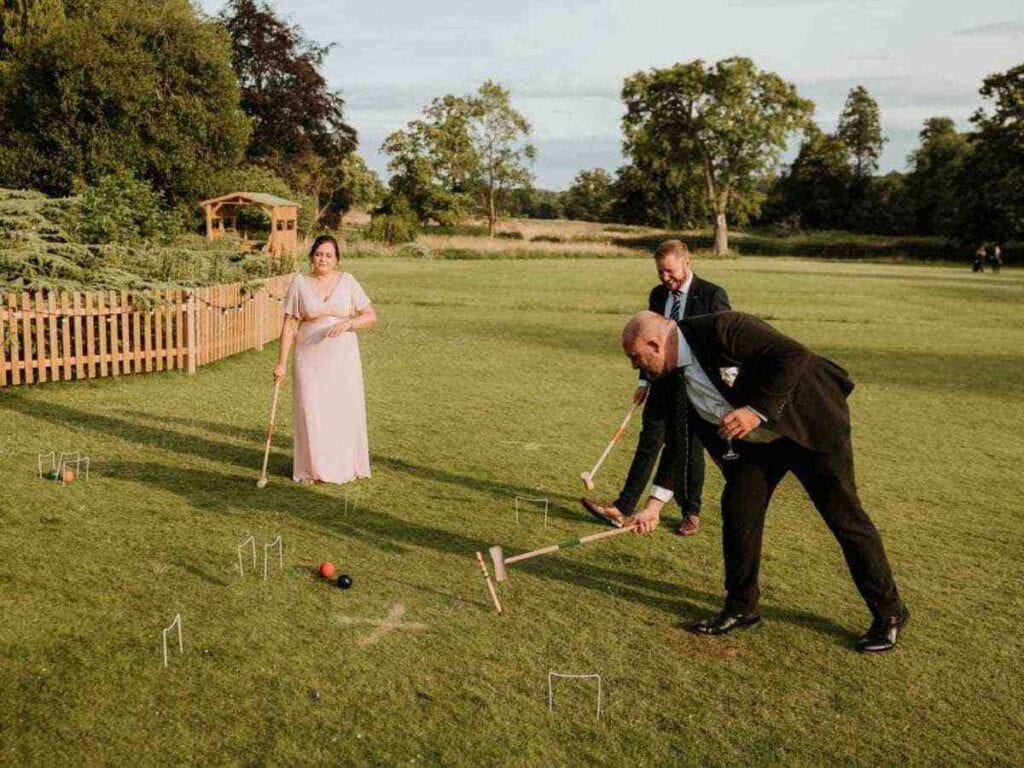 Croquet on the lawn