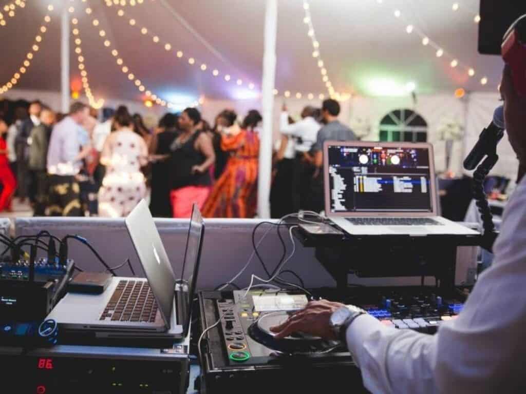 DJ with guest-request playlist