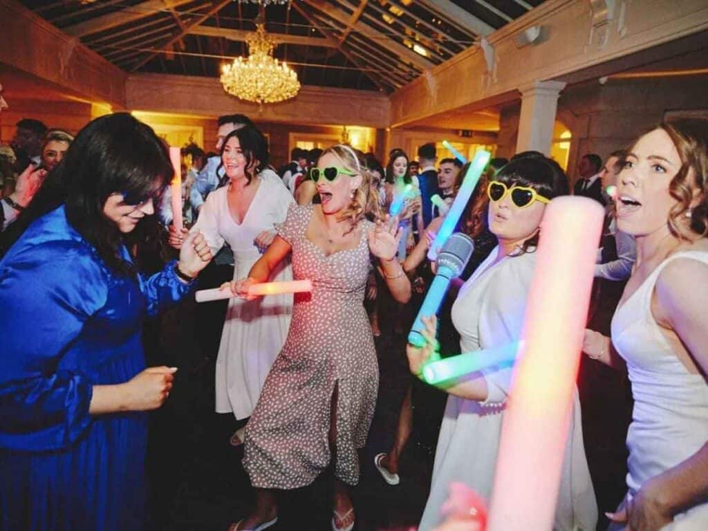Dance-off between guests