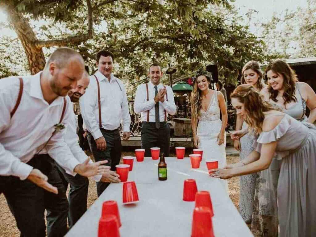 Flip cup tournament