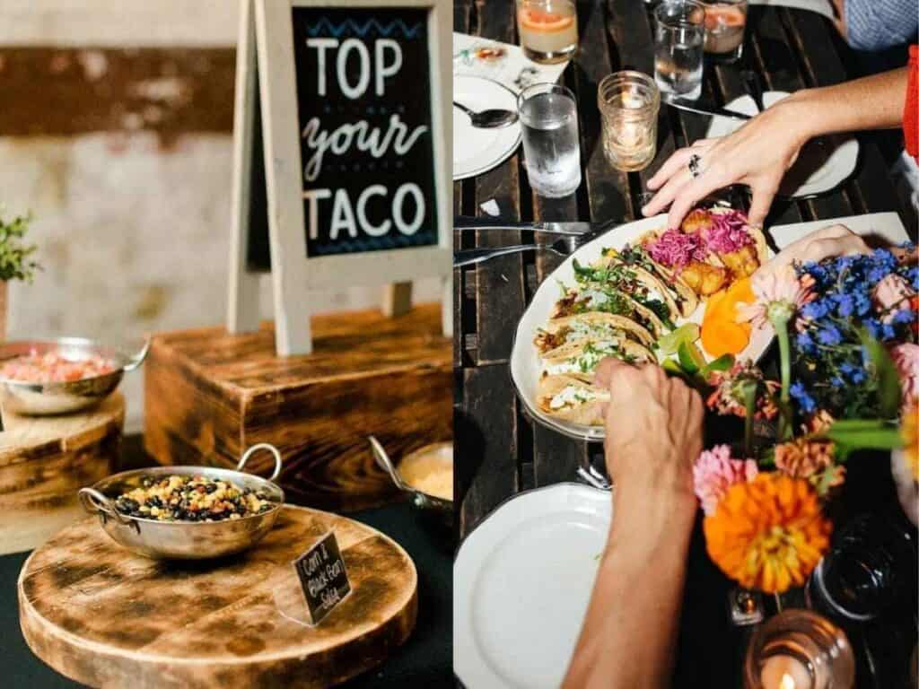 Interactive taco bar