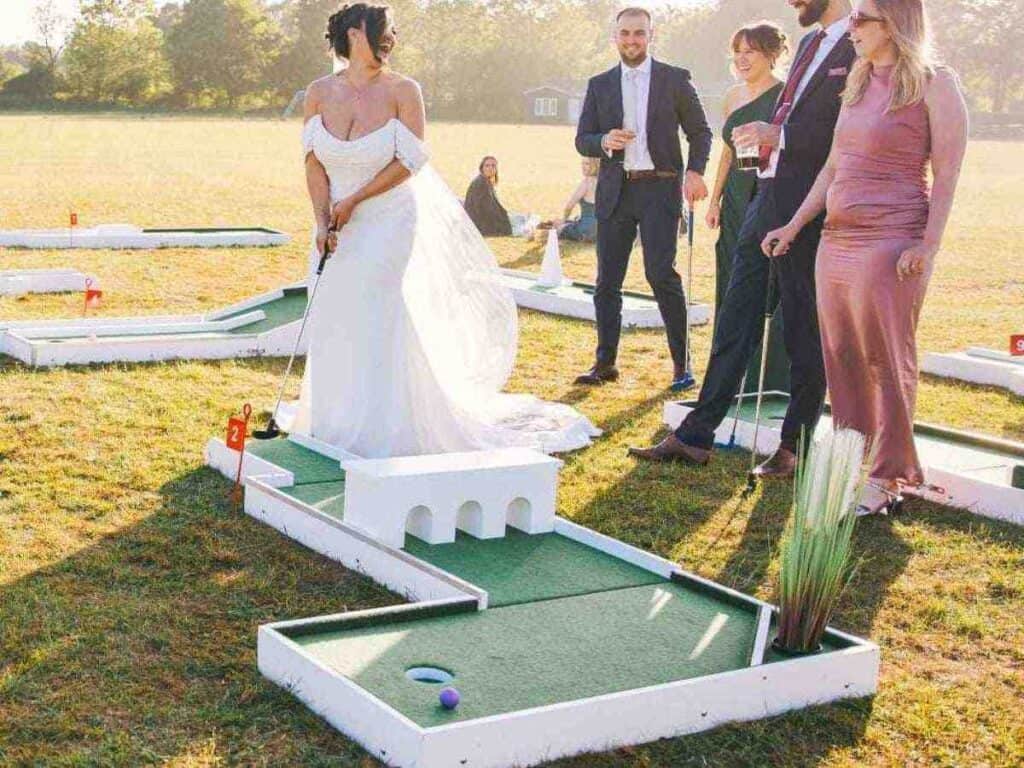 Mini golf setup