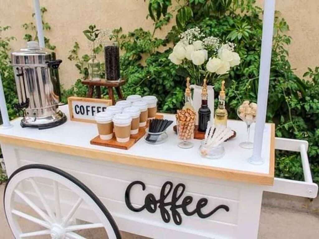 Personalized coffee or latte art bar