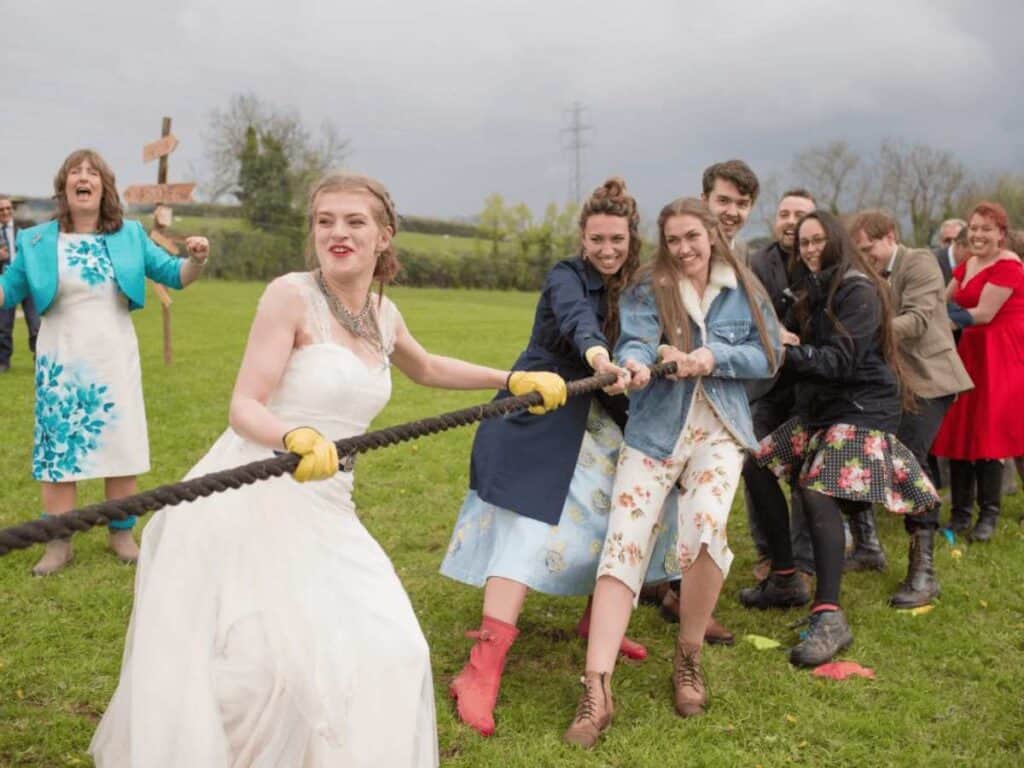 Tug of war (outdoor weddings)
