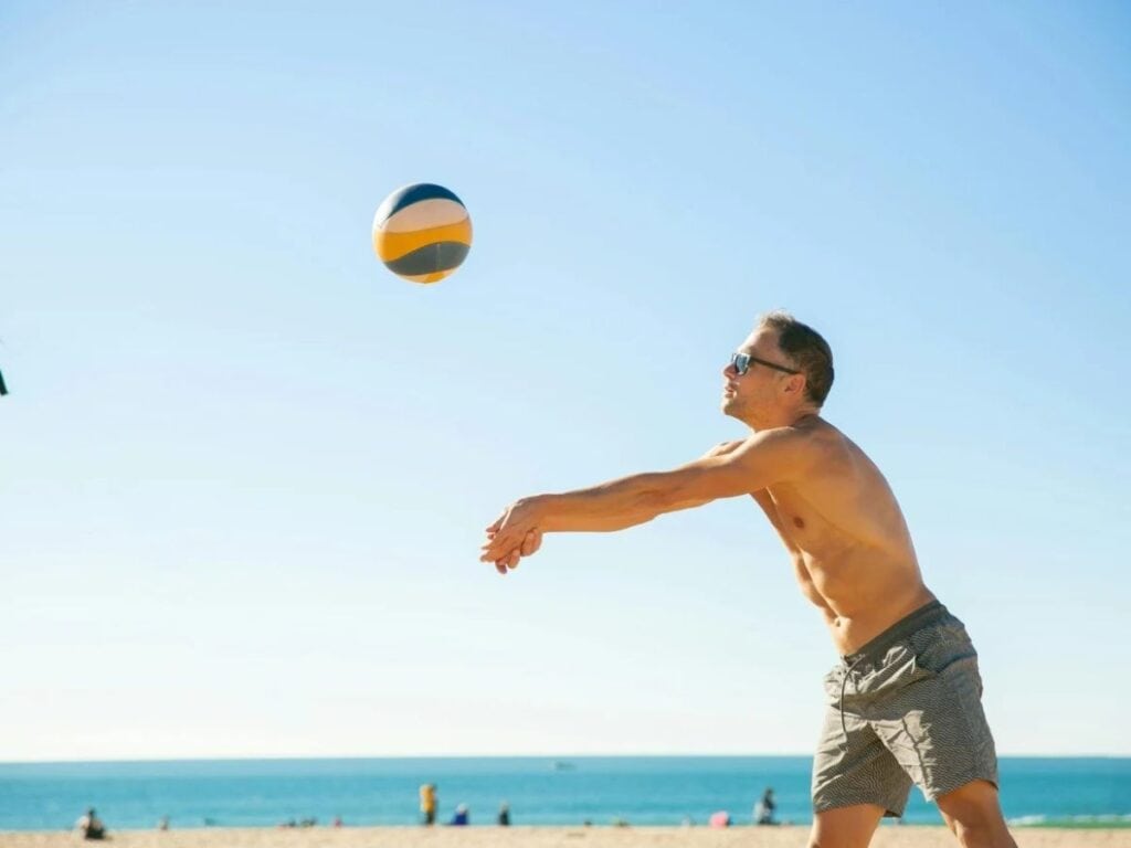 Beach day with games