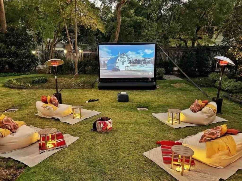 Outdoor movie night