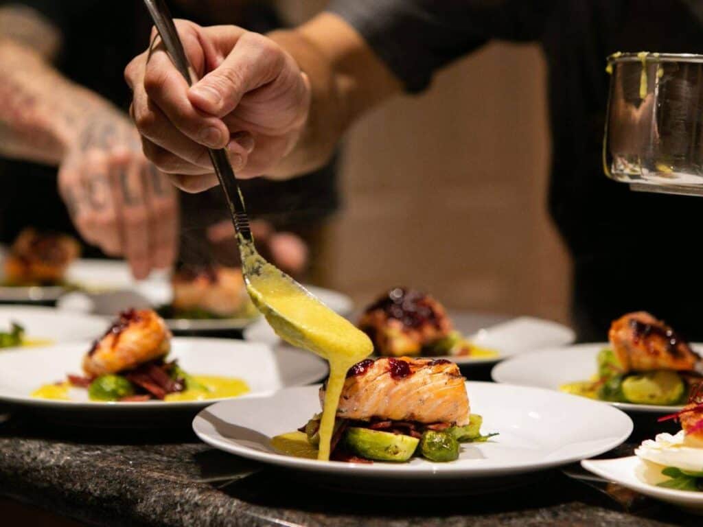 Private chef dinner