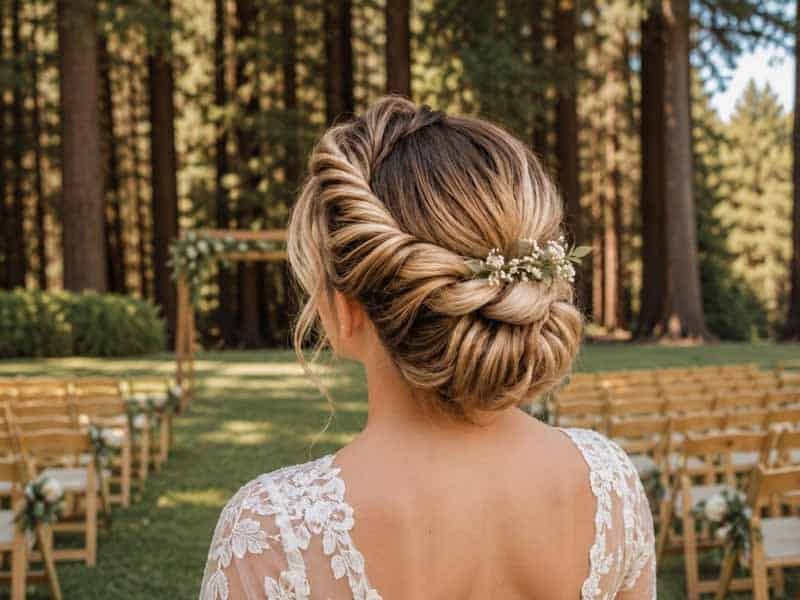 Ultra-realistic luxury bridal editorial photography of a beautif