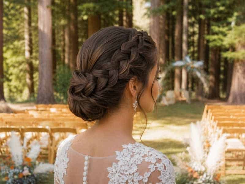 Ultra-realistic luxury bridal editorial photography of a beautif