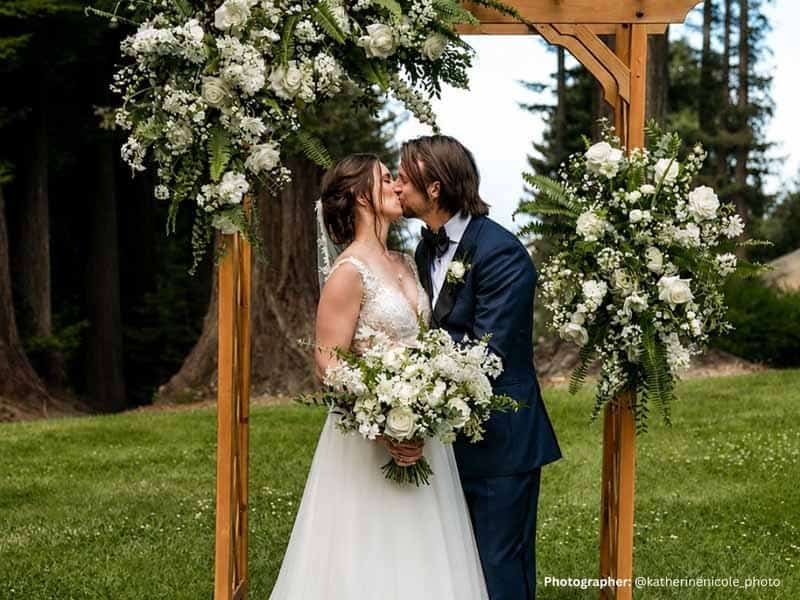 Ultra-realistic luxury bridal editorial photography of a beautif