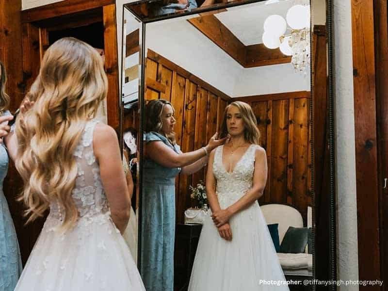Ultra-realistic luxury bridal editorial photography of a beautif