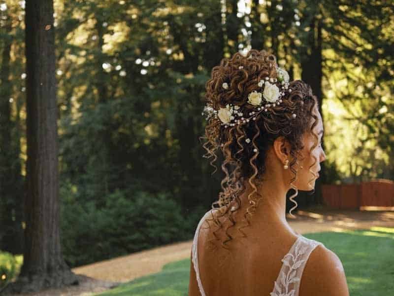 Ultra-realistic luxury bridal editorial photography of a beautif