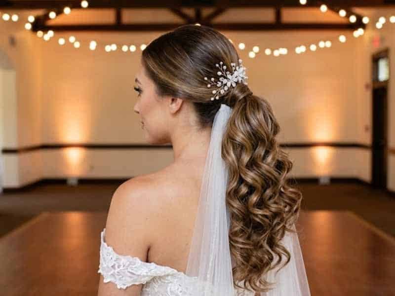 Ultra-realistic luxury bridal editorial photography of a beautif