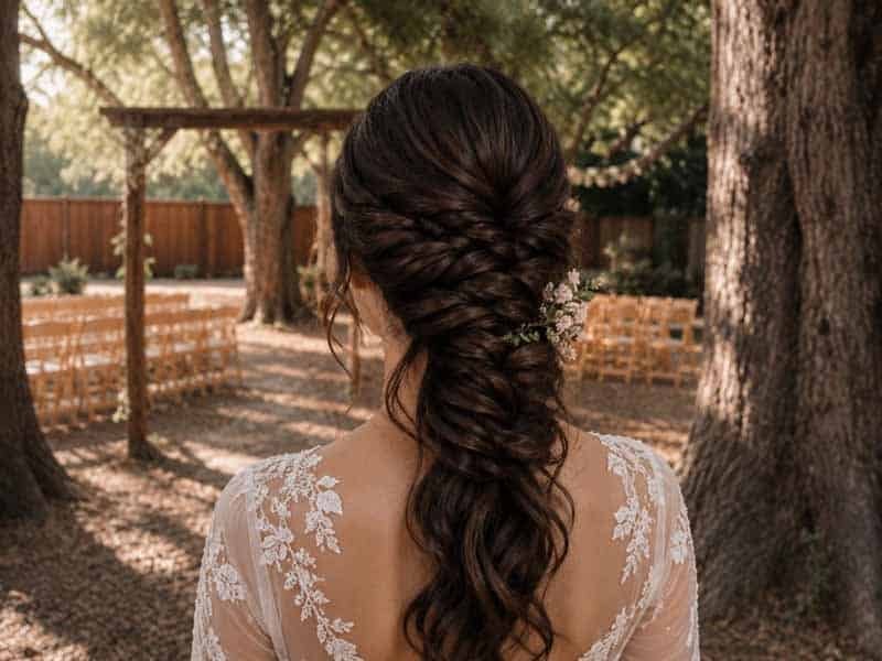 Ultra-realistic luxury bridal editorial photography of a beautif