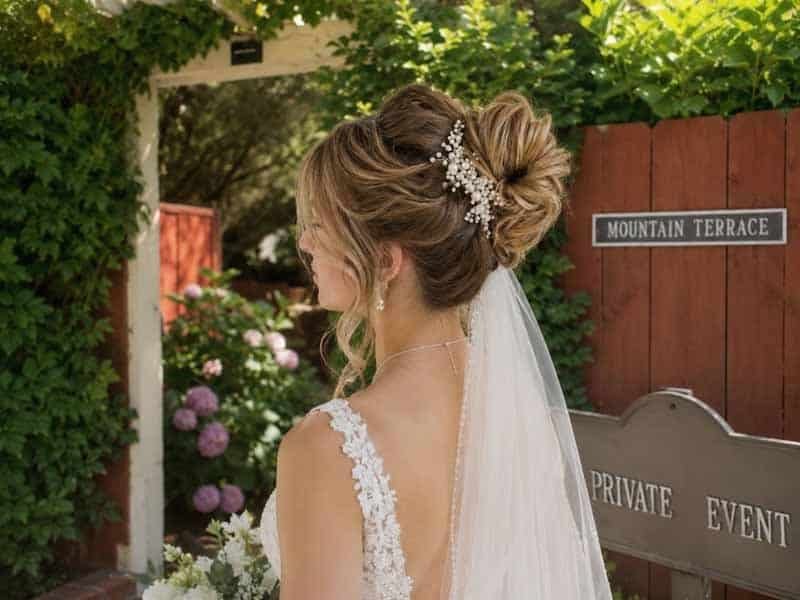 Ultra-realistic luxury bridal editorial photography of a beautif
