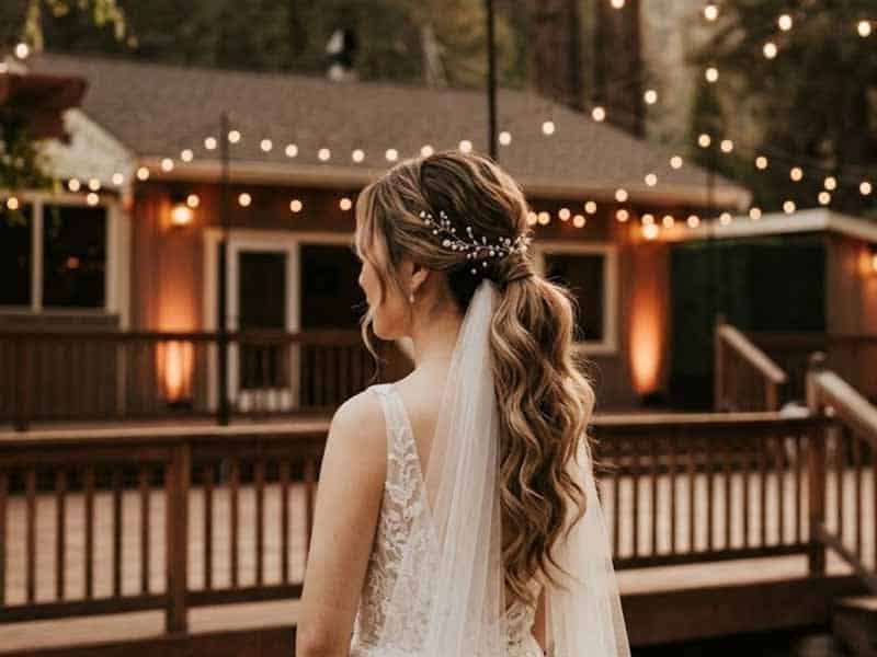 Ultra-realistic luxury bridal editorial photography of a beautif