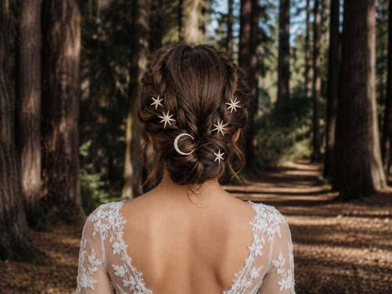 Ultra-realistic luxury bridal editorial photography of a beautif