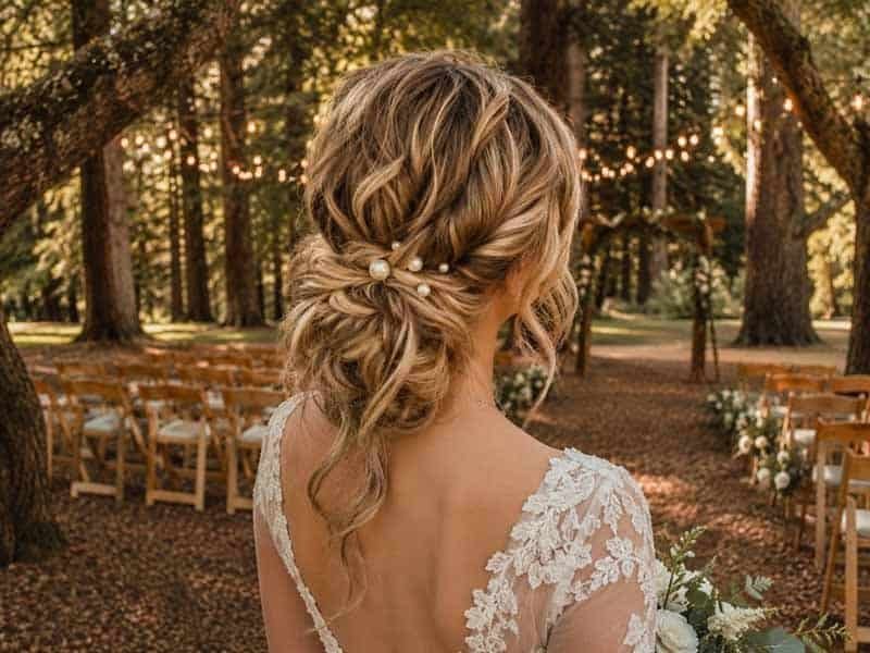 Ultra-realistic luxury bridal editorial photography of a beautif