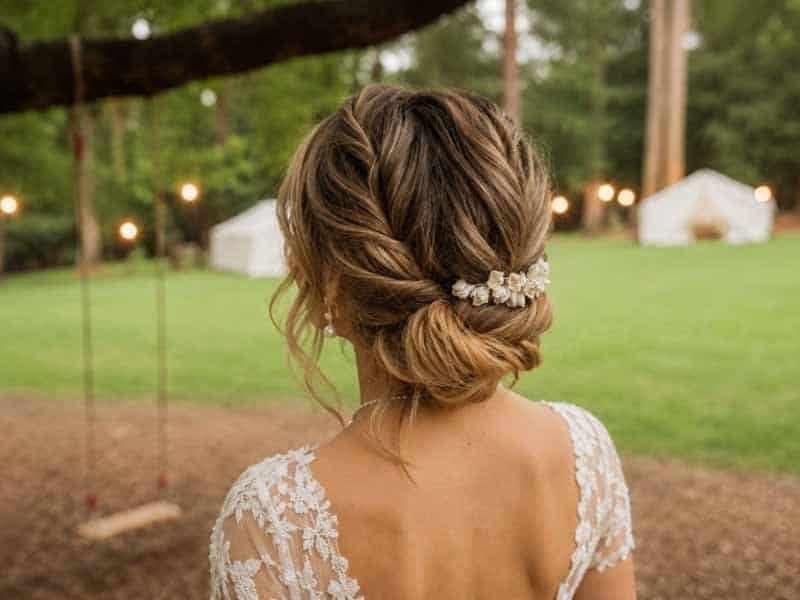 Ultra-realistic luxury bridal editorial photography of a beautif