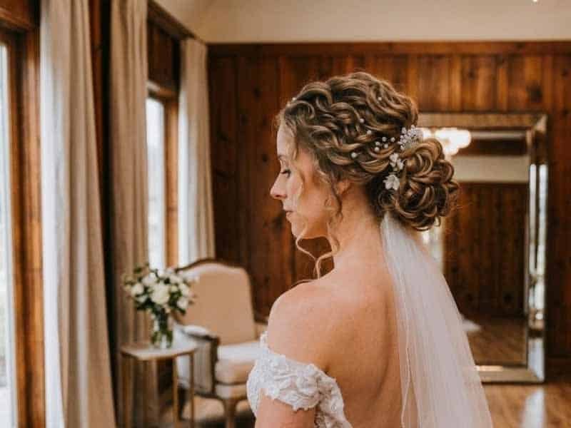 Ultra-realistic luxury bridal editorial photography of a beautif